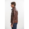 GP1121 Αντρικό Δερμάτινο Bomber Red Brown